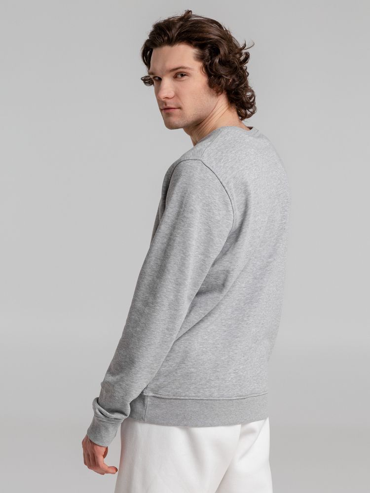 Свитшот унисекс BNC Organic, серый меланж / Миниатюра WWW (1000)