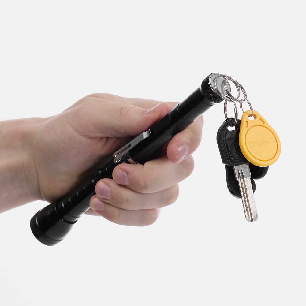 Телескопический фонарь с магнитом Flexion, ver.2, черный / Миниатюра WWW (1000)