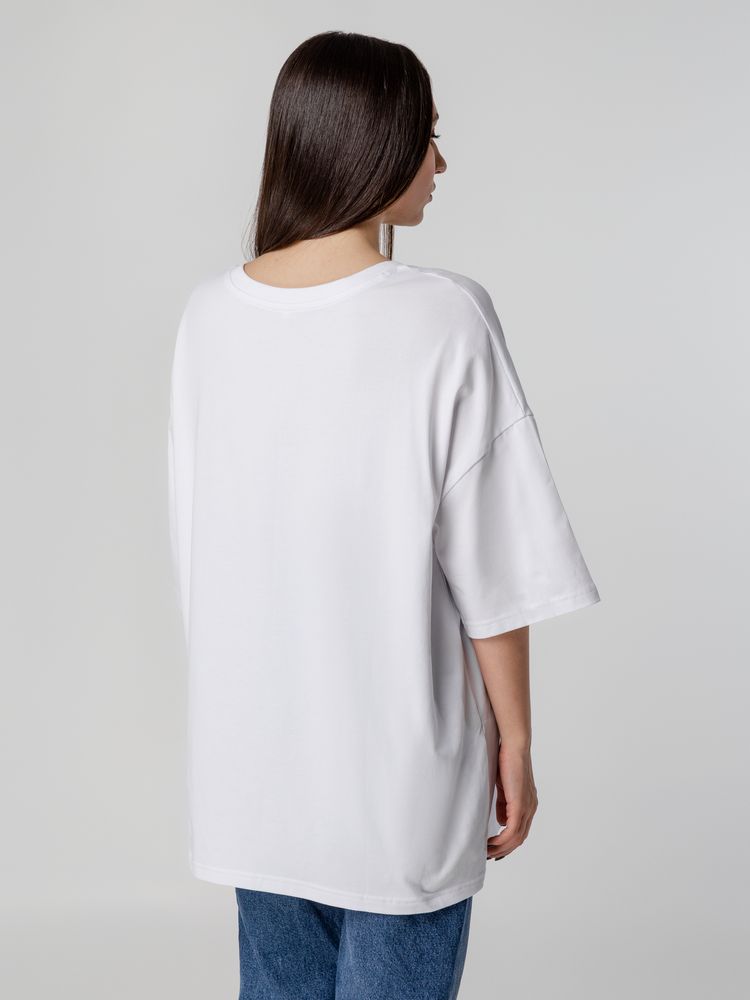 Футболка унисекс оверсайз Crosstown, белая / Миниатюра WWW (1000)