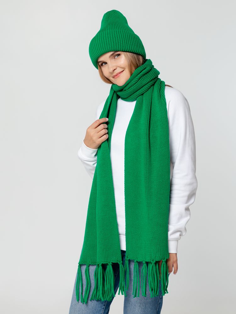 Шарф Flette, зеленый / Миниатюра WWW (1000)