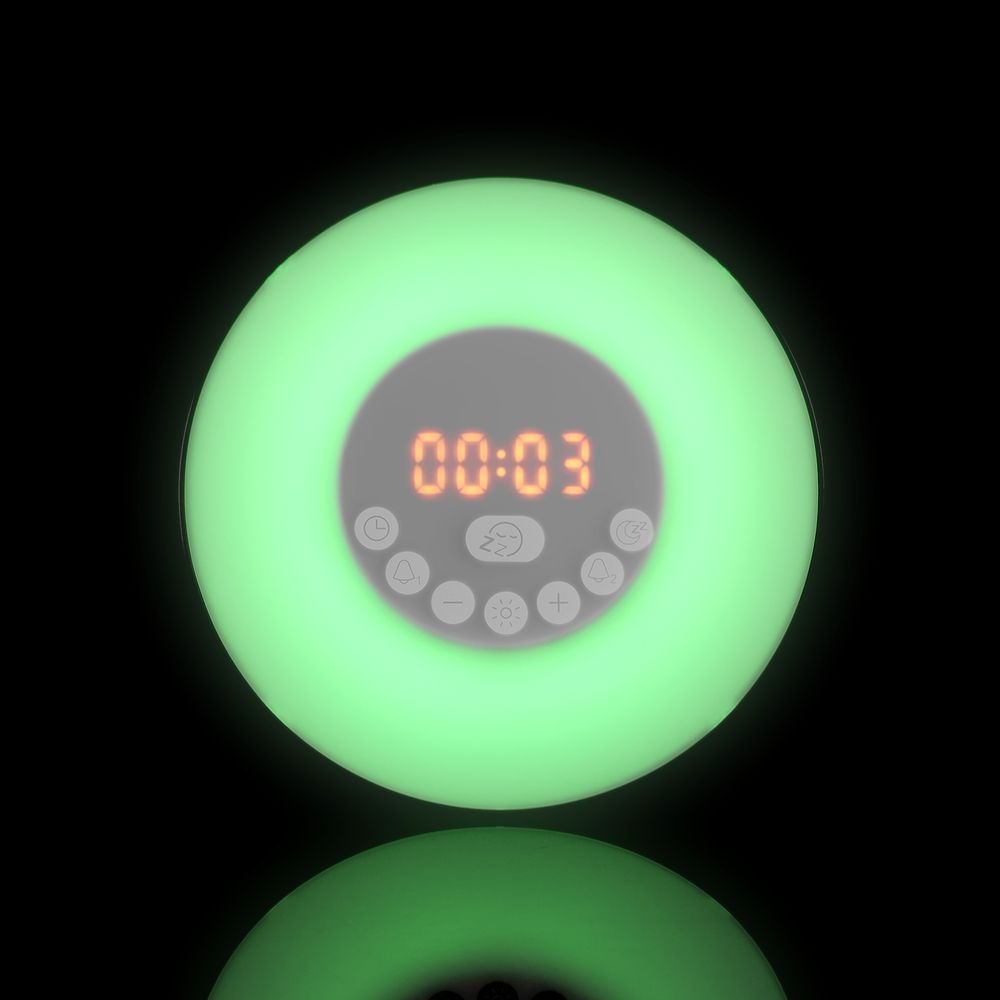 Лампа-колонка со световым будильником dreamTime, ver.2, белая / Миниатюра WWW (1000)