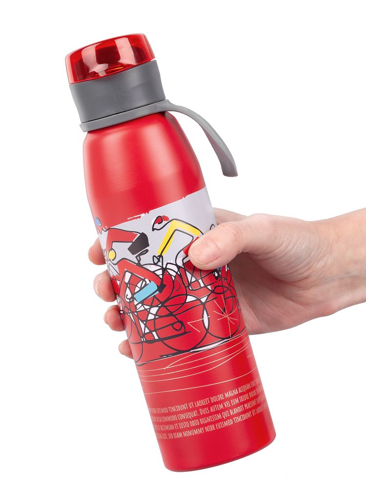 Бутылка для воды Billy Gym, матовая красная / Миниатюра WWW (1000)