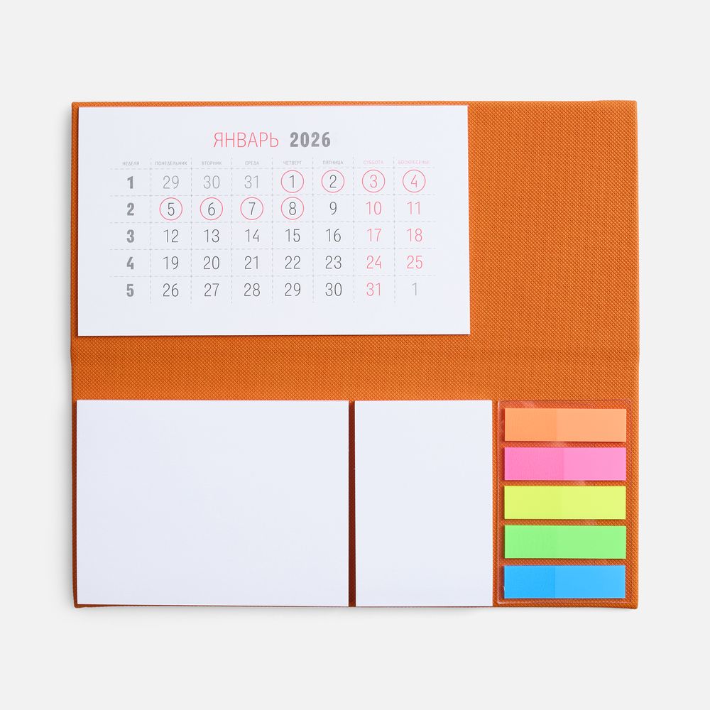 Календарь настольный Grade, оранжевый / Миниатюра WWW (1000)