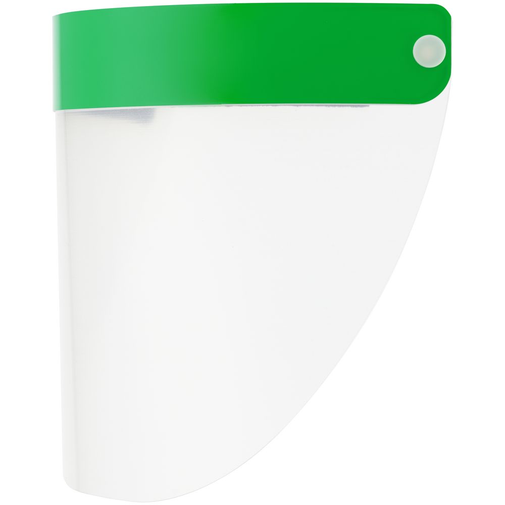 Прозрачный экран для лица Barrier, немедицинский, с зеленой лентой / Миниатюра WWW (1000)