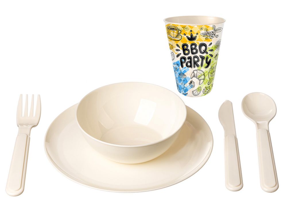 Набор посуды для пикника на 6 персон Picnic на заказ / Миниатюра WWW (1000)