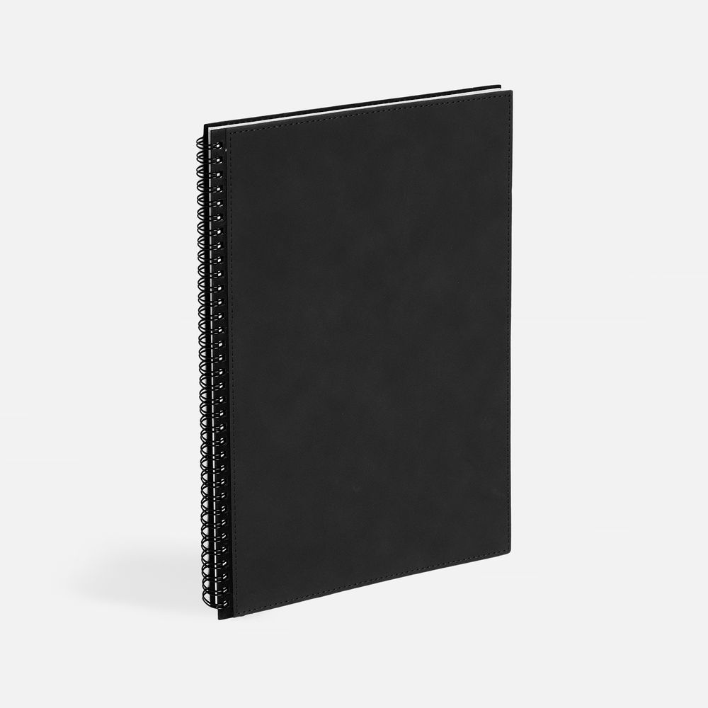 Ежедневник Notera Maxi, недатированный, черный / Миниатюра WWW (1000)