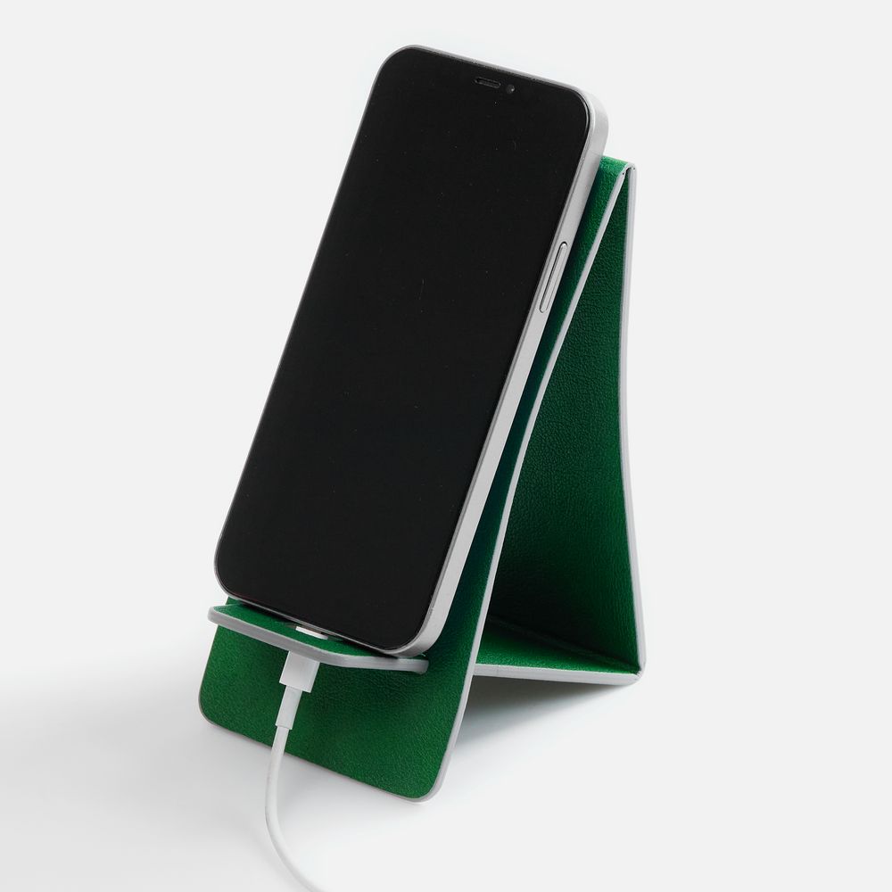 Подставка для телефона Petrus, зеленая / Миниатюра WWW (1000)