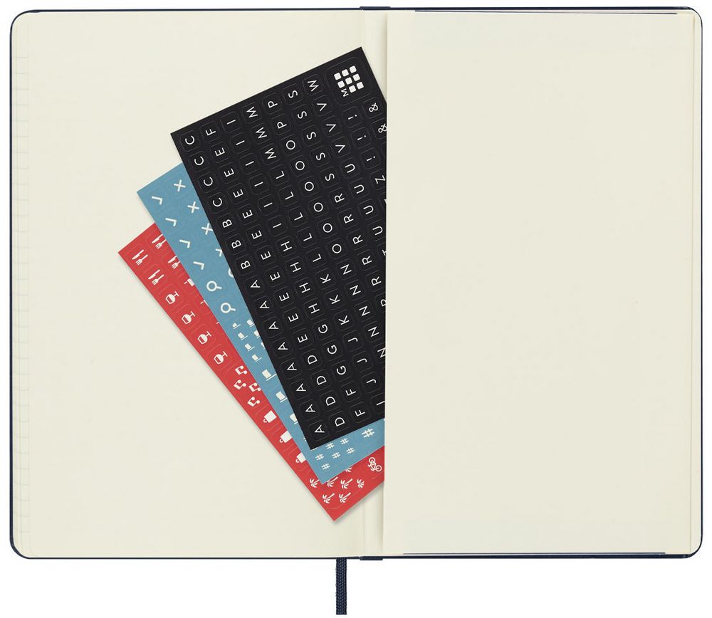 Еженедельник Moleskine Classic Large, датированный, синий / Миниатюра WWW (1000)