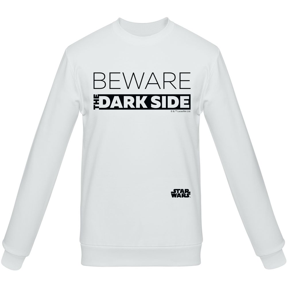 Свитшот Beware The Dark Side, белый / Миниатюра WWW (1000)