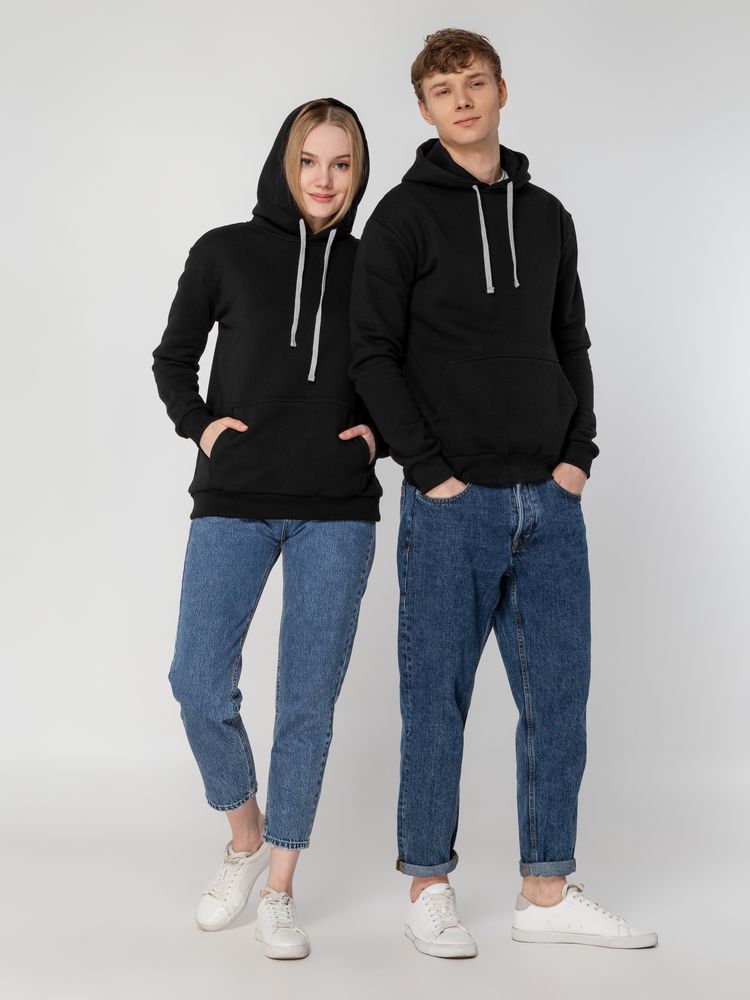 Толстовка с капюшоном Unit Kirenga Heavy, черная / Миниатюра WWW (1000)