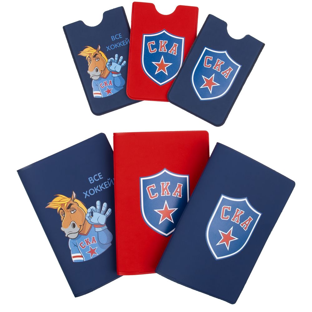 Обложка для паспорта «Все хоккей», синяя / Миниатюра WWW (1000)