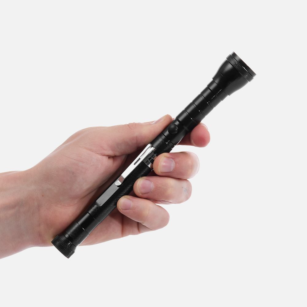 Телескопический фонарь с магнитом Flexion, ver.2, черный / Миниатюра WWW (1000)