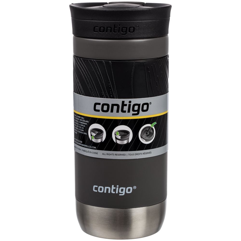 Термостакан Byron 2.0, вакуумный, герметичный, черный / Миниатюра WWW (1000)