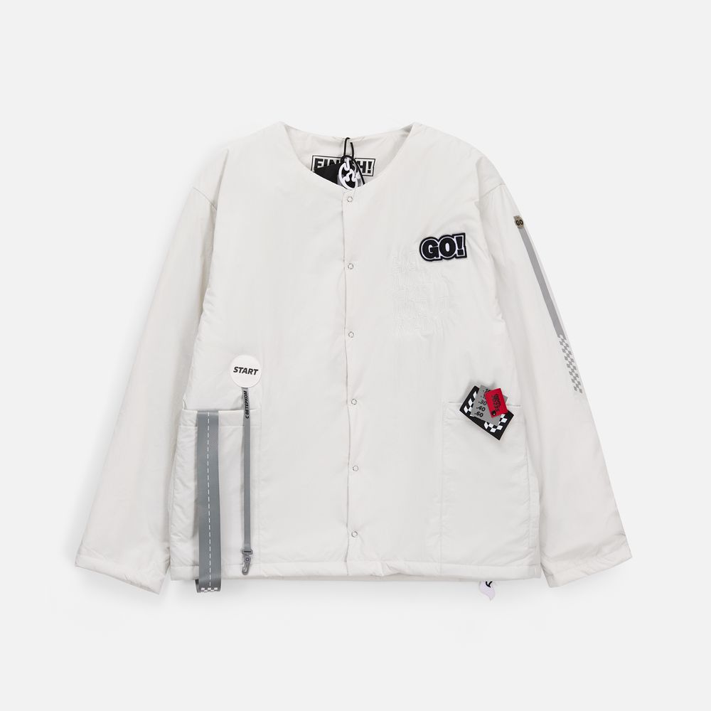 Лейбл из ПВХ Dzeta Round, M, белый / Миниатюра нанесения (1000)