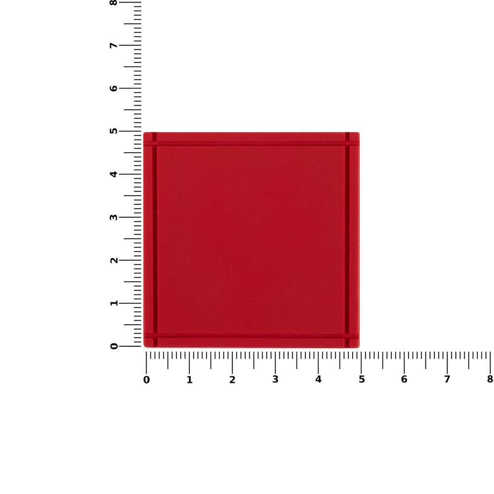 Лейбл из ПВХ Dzeta, L, красный / Миниатюра WWW (1000)