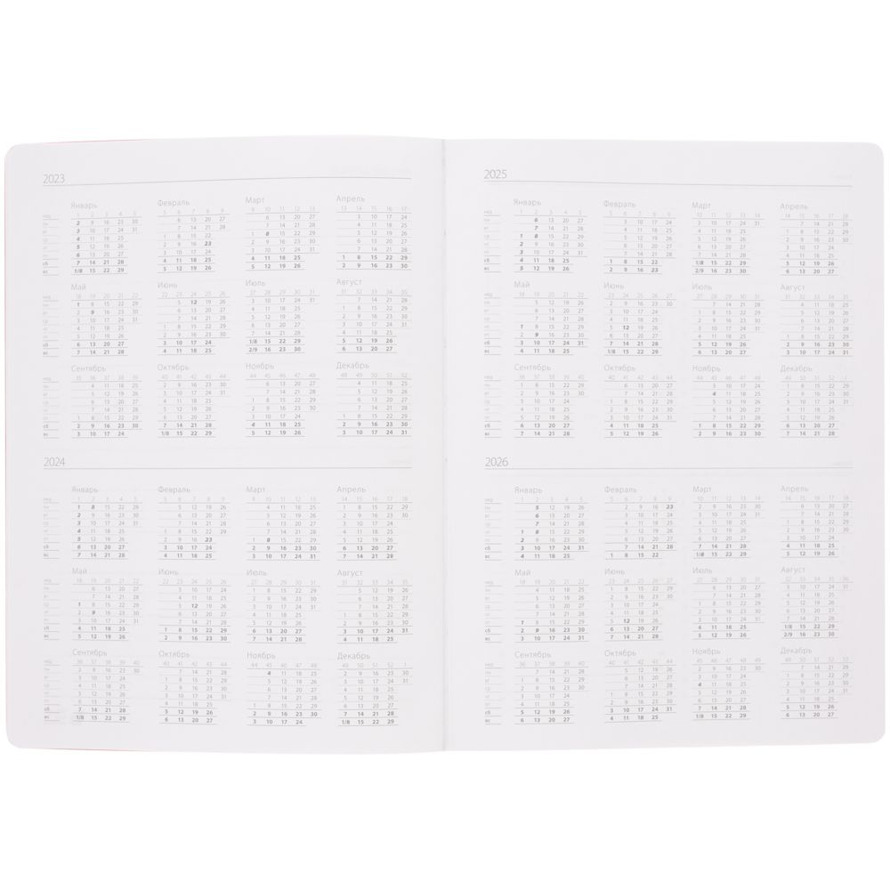 Еженедельник Lucky, недатированный, черный / Миниатюра WWW (1000)