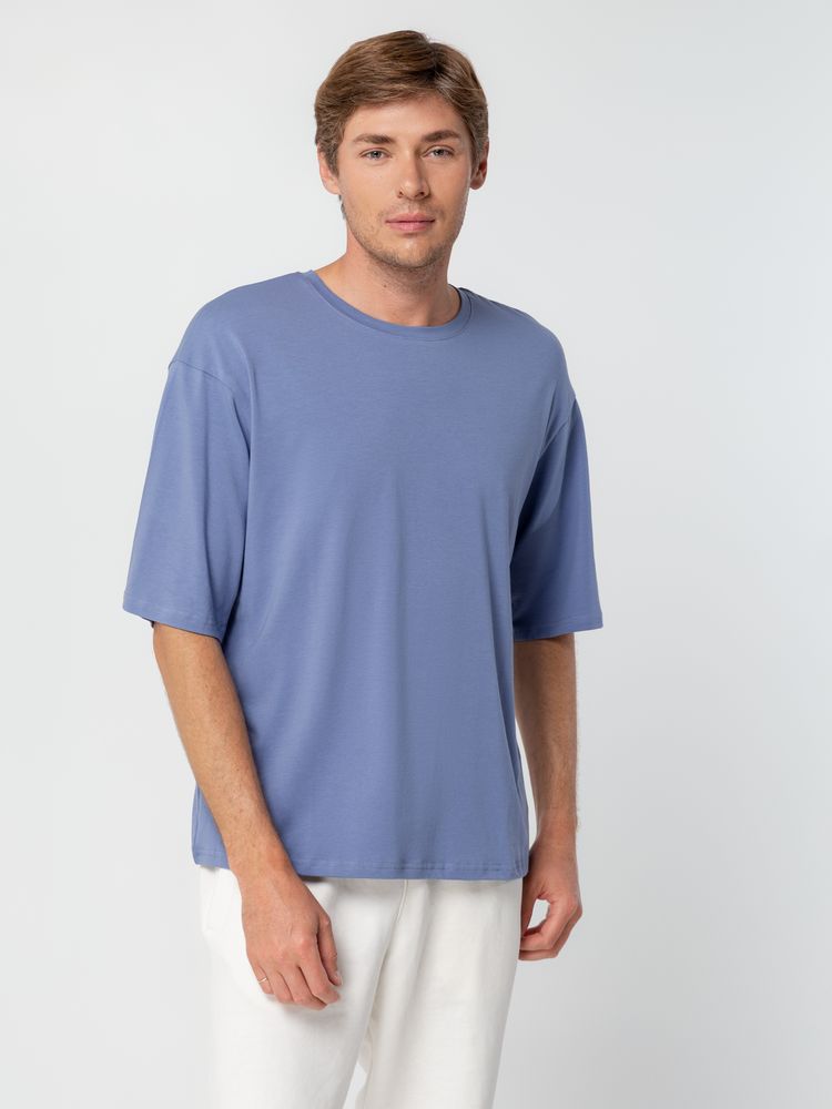 Футболка унисекс оверсайз Street Vibes, синяя (лавандовая) / Миниатюра WWW (1000)