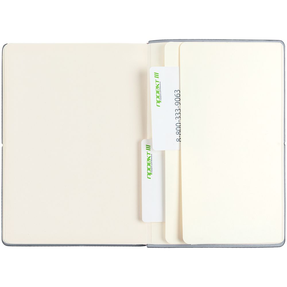 Ежедневник Kuka, недатированный, серый / Миниатюра WWW (1000)