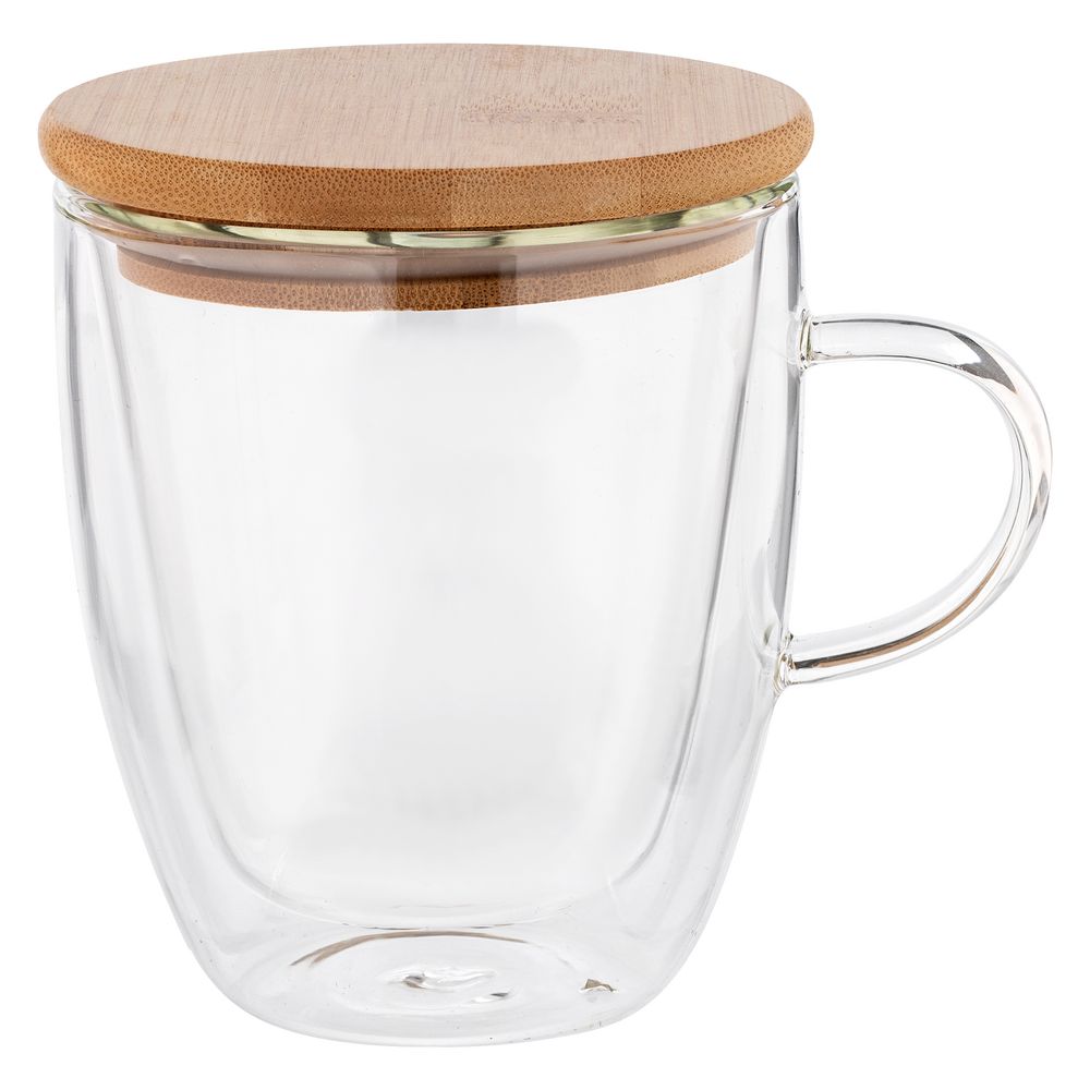 Кружка с двойными стенками Double Wall с бамбуковой крышкой / Миниатюра WWW (1000)