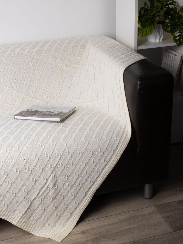 Плед Trenza, молочно-белый / Миниатюра WWW (1000)