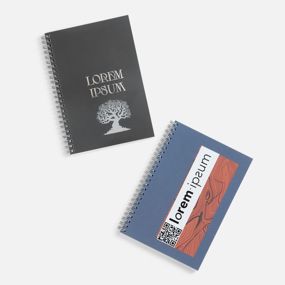 Блокнот на пружине Novalis, синий / Миниатюра WWW (1000)