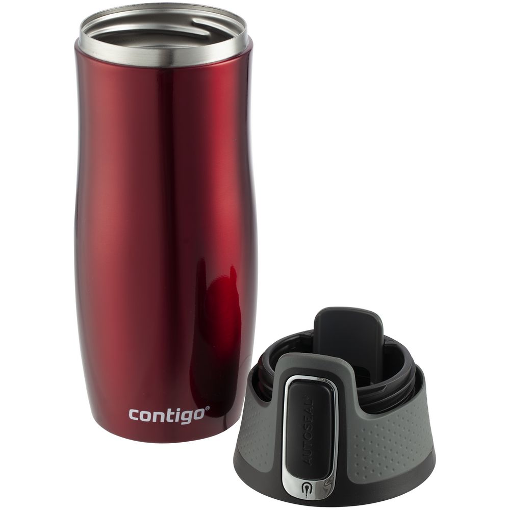 Термостакан Contigo West Loop, вакуумный, красный / Миниатюра WWW (1000)