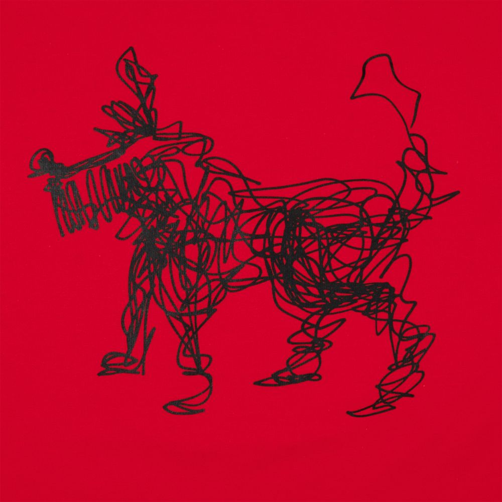 Толстовка «Собака Каляка», красная / Миниатюра WWW (1000)