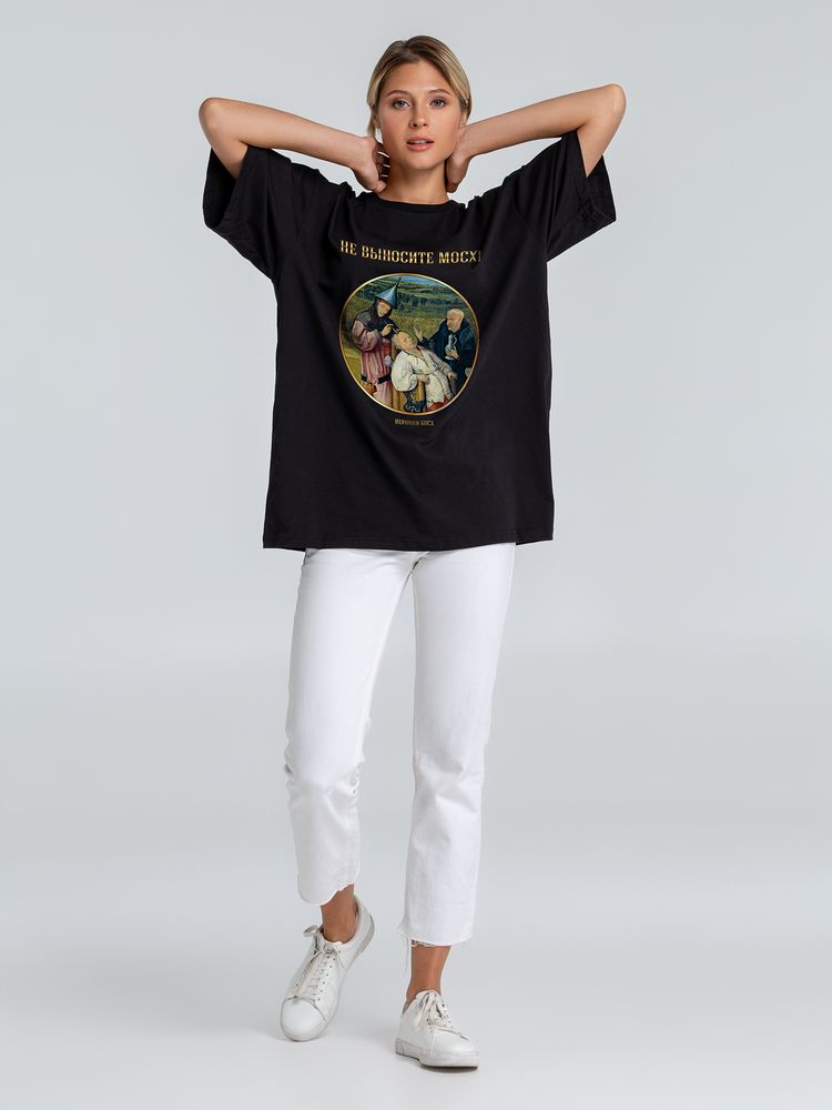 Футболка оверсайз «Не выносите мосх», черная / Миниатюра WWW (1000)