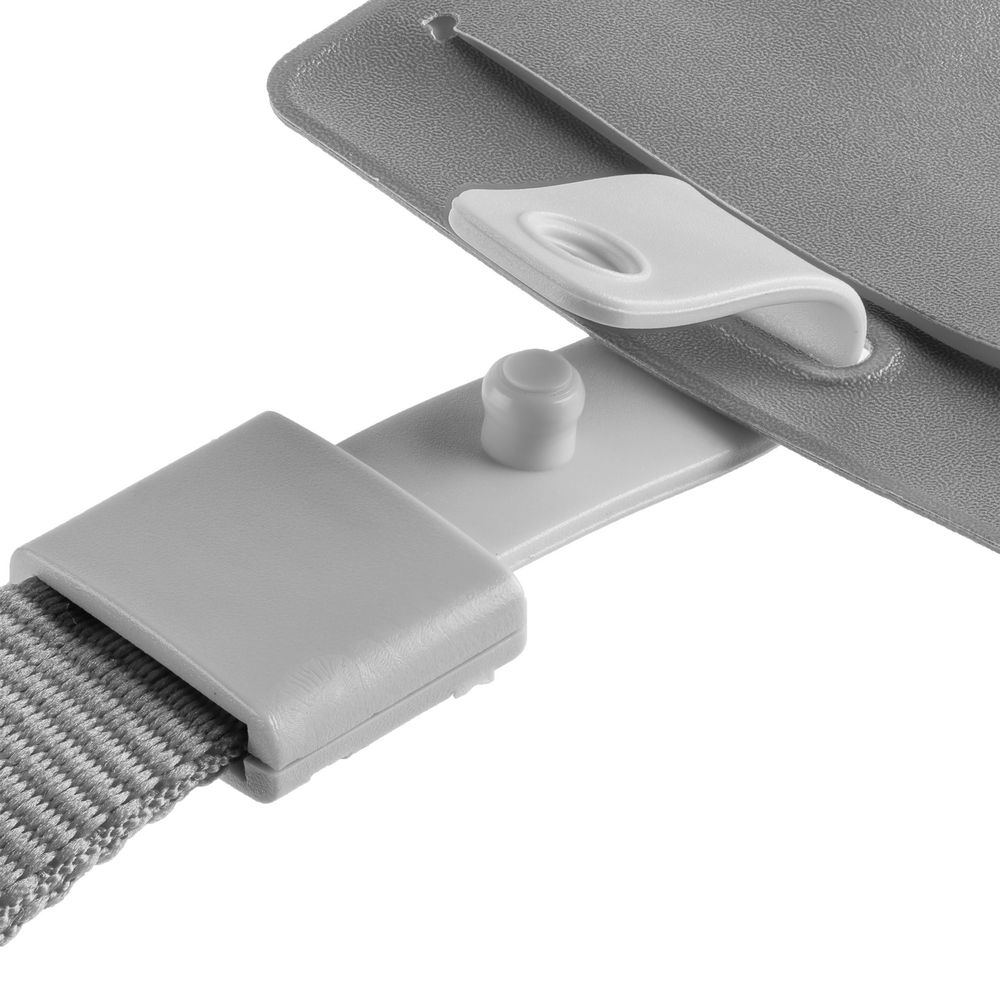 Карман для бейджа с лентой Staff, серый / Миниатюра WWW (1000)