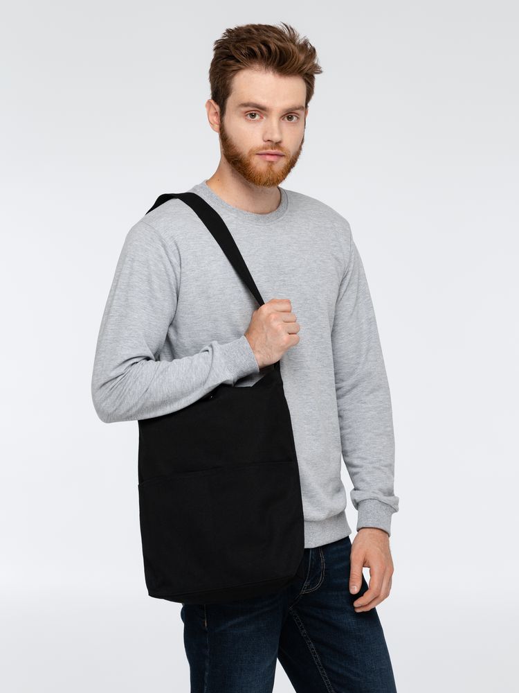 Сумка холщовая через плечо Artspace, черная / Миниатюра WWW (1000)