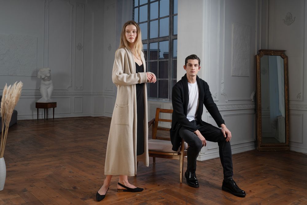 Кардиган мужской с пуговицами Free Flow, черный / Миниатюра WWW (1000)