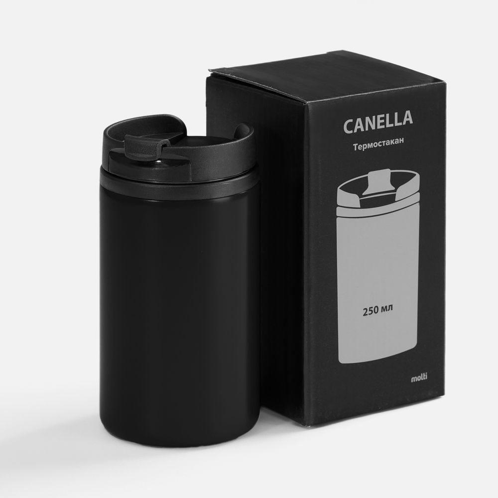 Термостакан Canella, черный / Миниатюра WWW (1000)