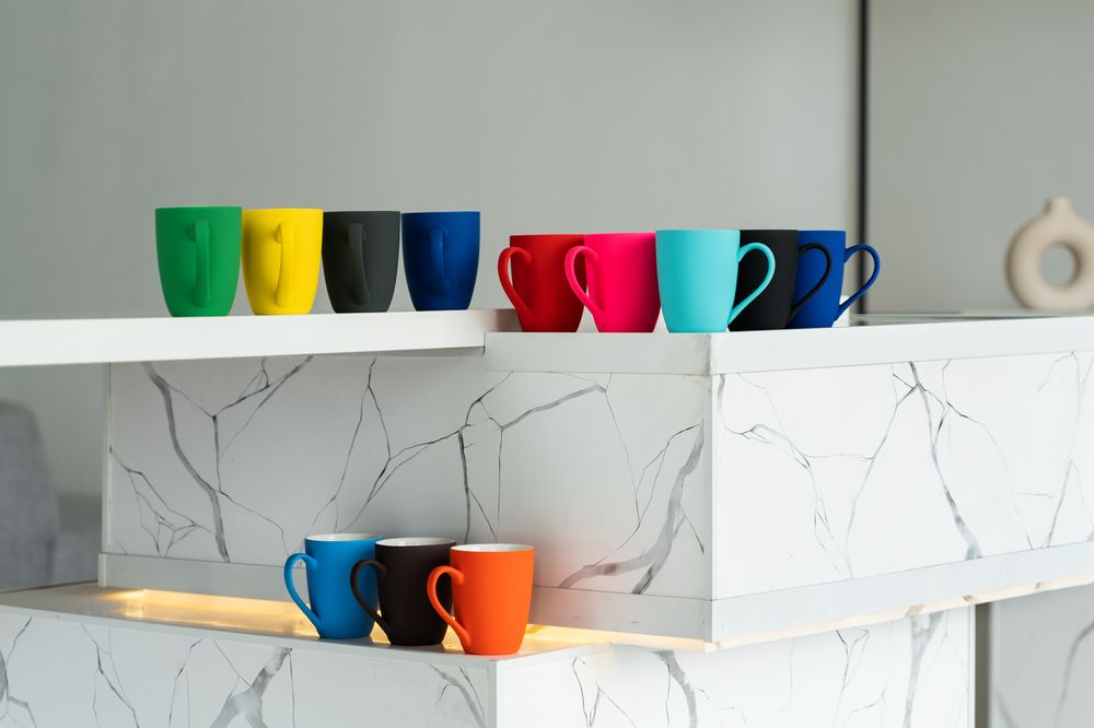 Кружка Good Morning с покрытием софт-тач, ver.2, синяя / Миниатюра WWW (1000)