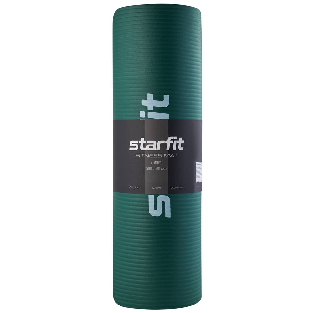 Коврик для йоги и фитнеса Intens, зеленый / Миниатюра WWW (1000)