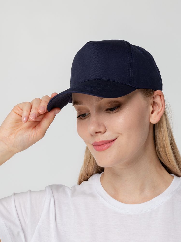 Бейсболка Promo, темно-синяя / Миниатюра WWW (1000)