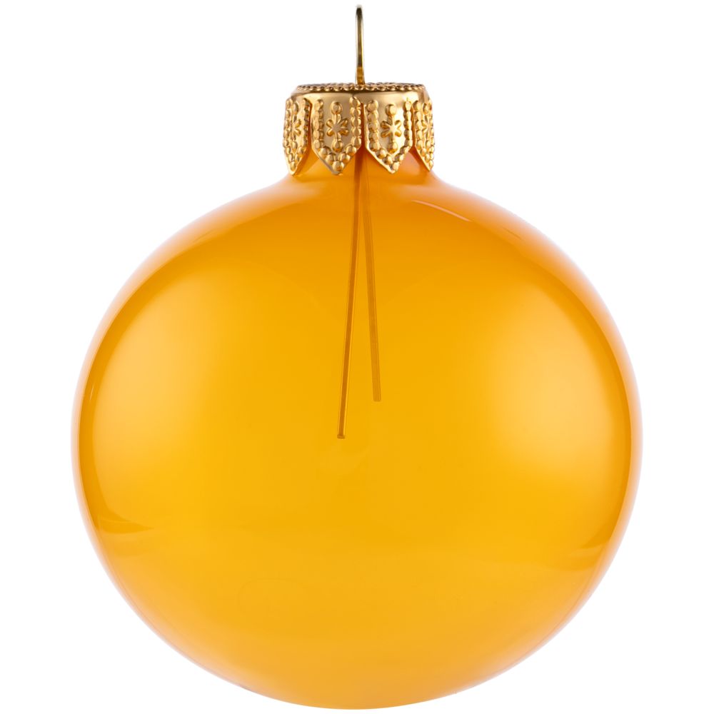 Елочный шар Gala Night в коробке, золотистый, 6 см / Миниатюра WWW (1000)