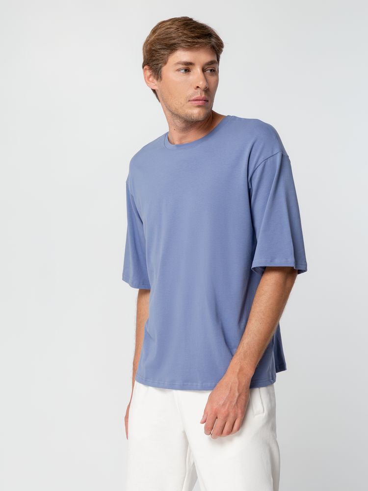 Футболка унисекс оверсайз Street Vibes, синяя (лавандовая) / Миниатюра WWW (1000)