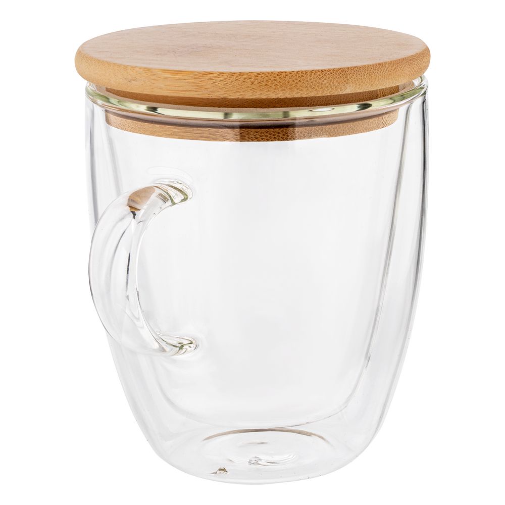 Кружка с двойными стенками Double Wall с бамбуковой крышкой / Миниатюра WWW (1000)