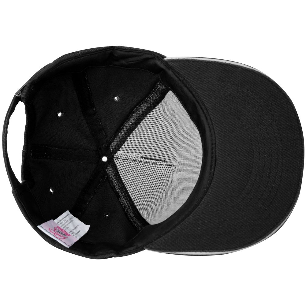 Бейсболка Unit Classic, черная с белым кантом / Миниатюра WWW (1000)