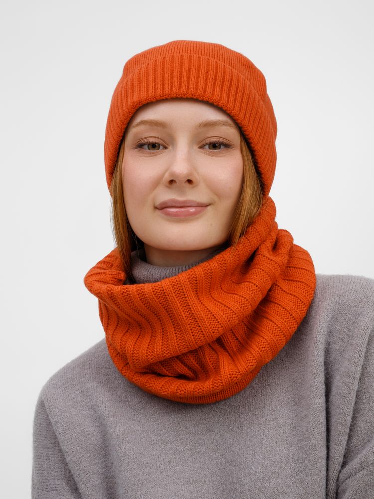 Шапка ComFleece, темно-оранжевая (кирпичная) / Миниатюра модельного (1000)