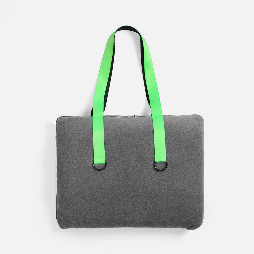 Стропа текстильная Fune 25 M, зеленый неон, 80 см / Миниатюра нанесения (1000)