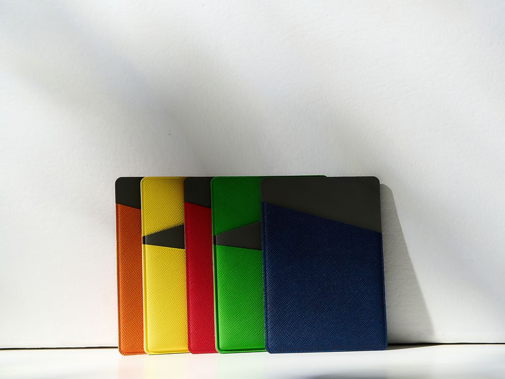 Картхолдер Dual, серо-синий / Миниатюра WWW (1000)