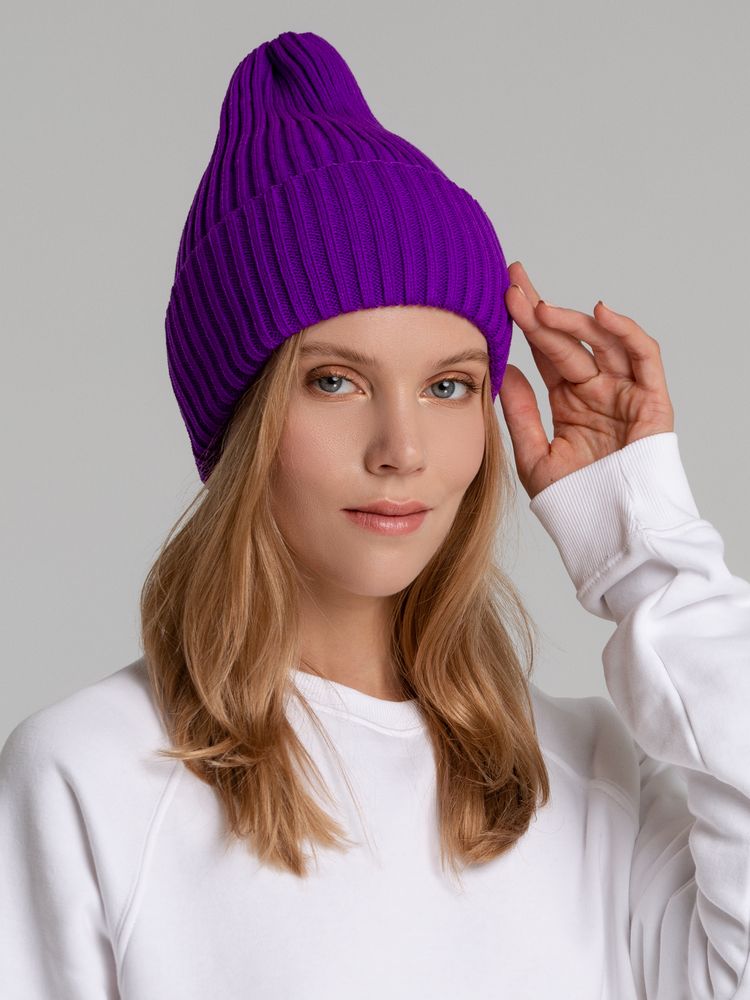 Шапка Yong, фиолетовая / Миниатюра WWW (1000)