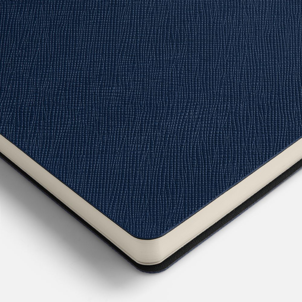 Ежедневник Lungo, недатированный, темно-синий / Миниатюра WWW (1000)