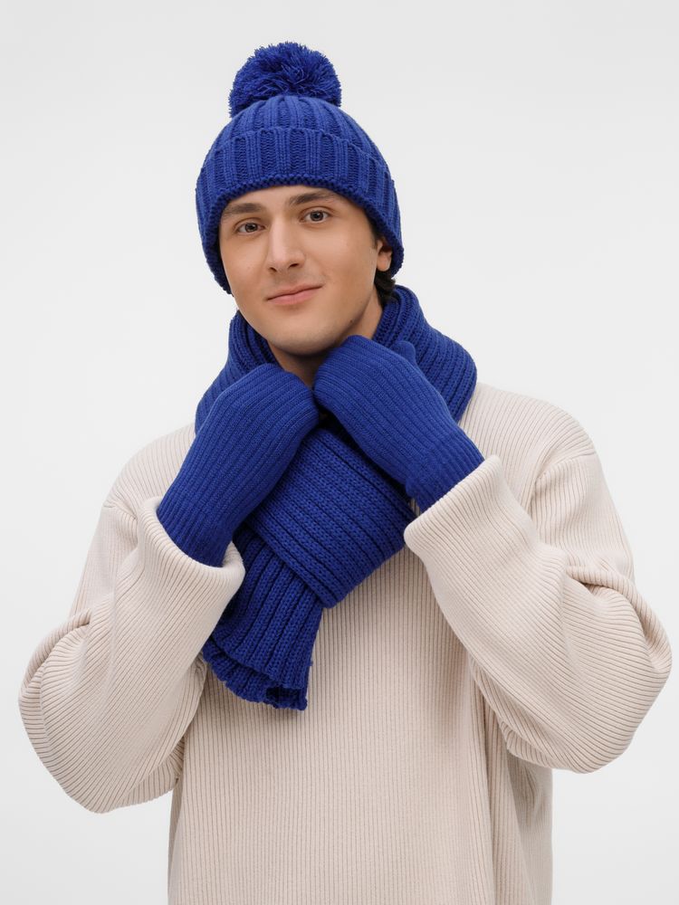 Варежки HappyGo, синие / Миниатюра WWW (1000)