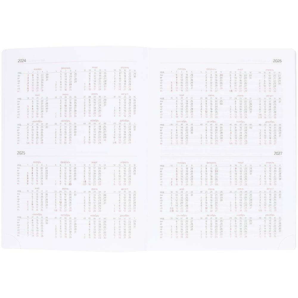 Еженедельник Nebraska, датированный, зеленый / Миниатюра WWW (1000)