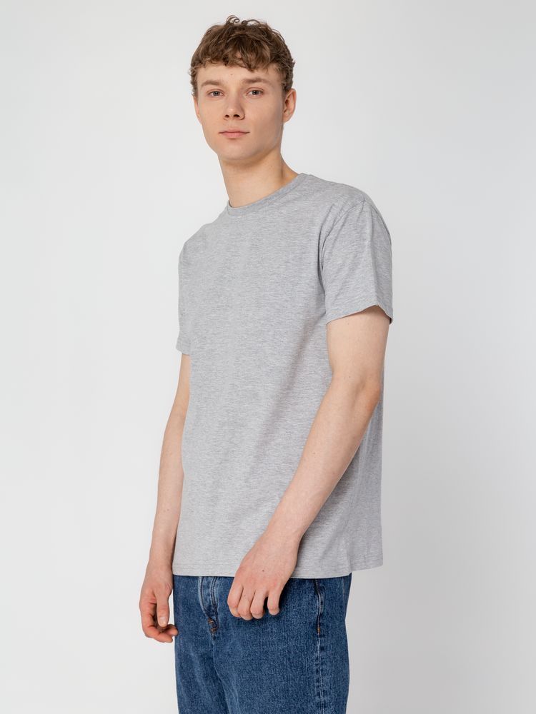 Футболка унисекс T-Bolka 160, серый меланж / Миниатюра WWW (1000)