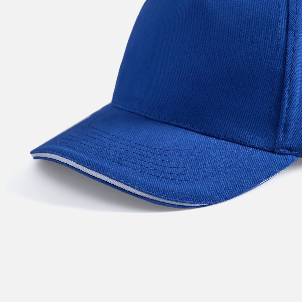 Бейсболка Long Beach, ярко-синяя с белым / Миниатюра WWW (1000)