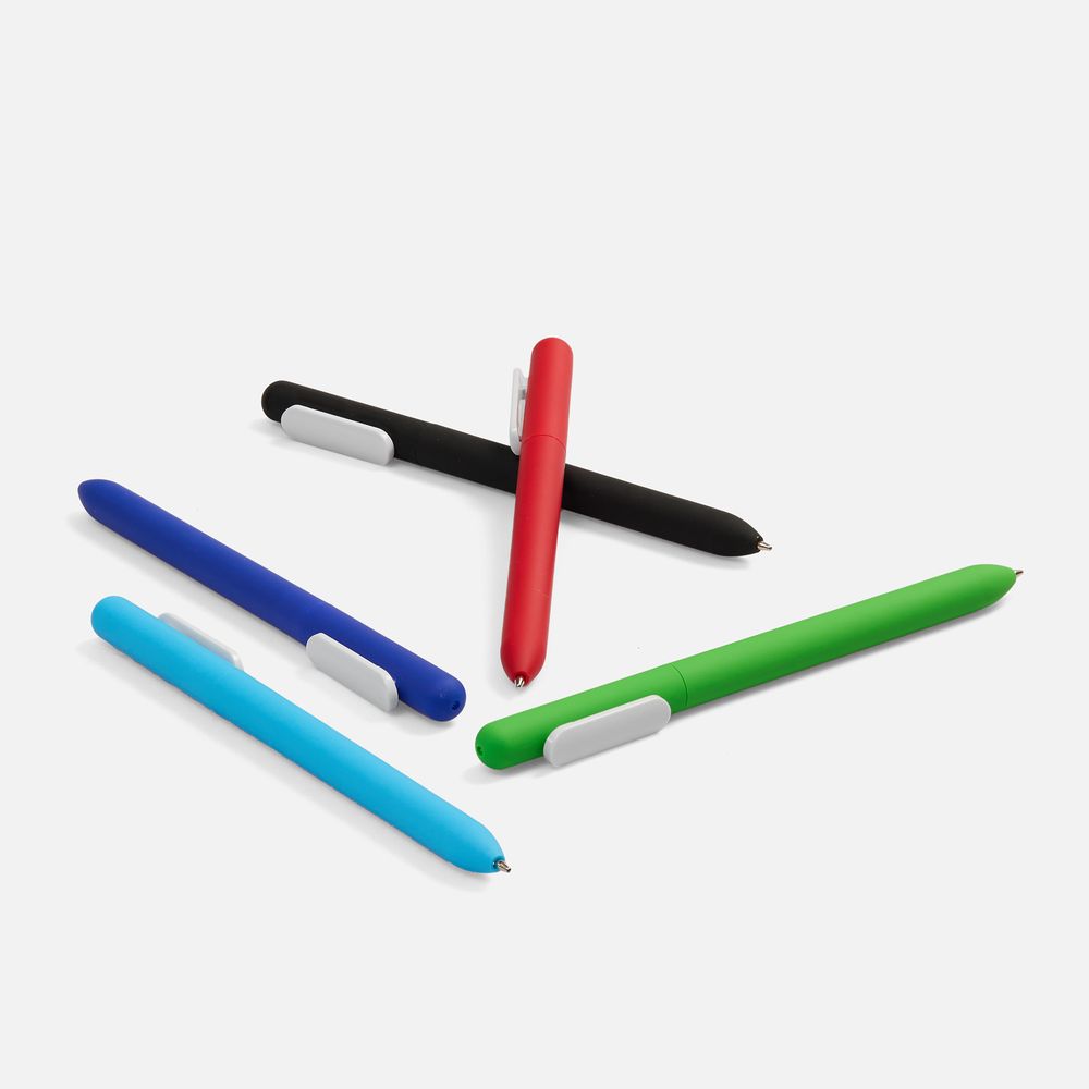 Ручка шариковая Swiper Soft Touch, красная с белым / Миниатюра WWW (1000)