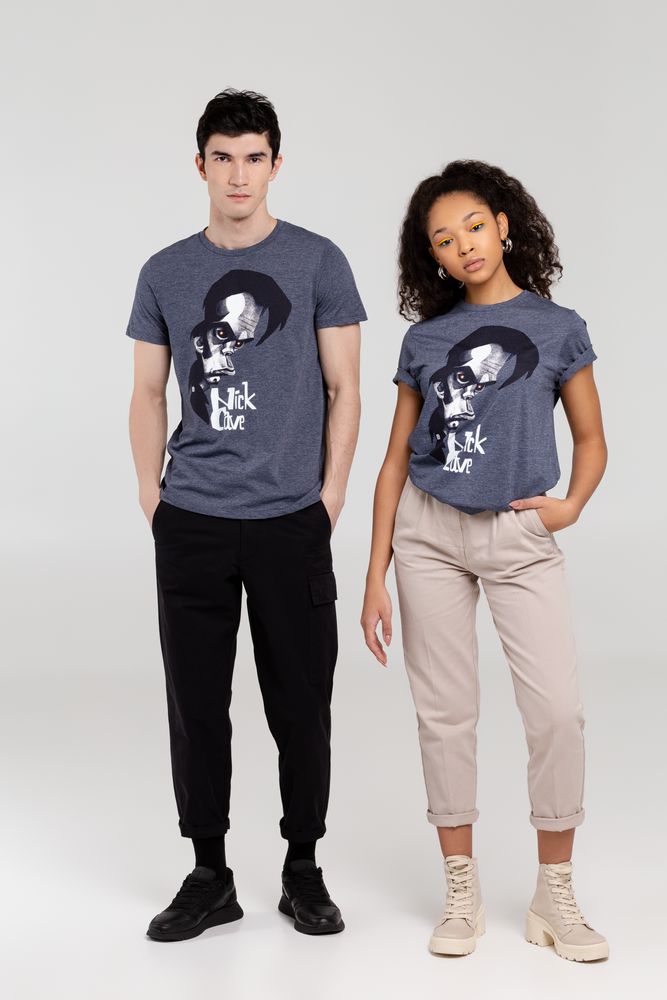 Футболка «Меламед. Nick Cave», темно-синий меланж / Миниатюра WWW (1000)